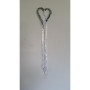 Cuore con nastro con fialetta pvc