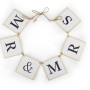 Garland legno MR & MRS