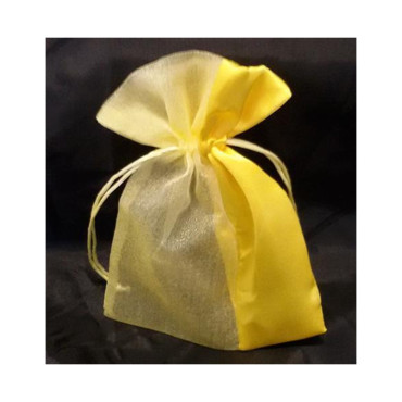 Sacchettino organza 12×17 giallo (pz 10)