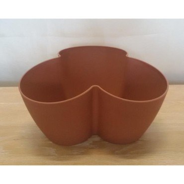 Coprivaso PVC O 3 vasi 14 terracotta