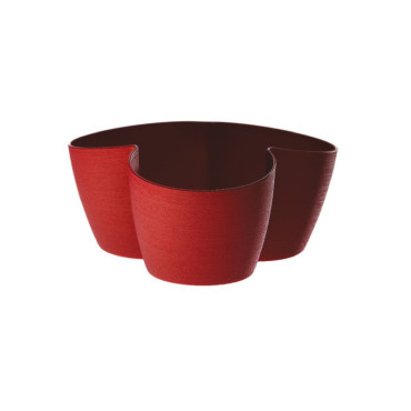 Coprivaso PVC O 3 vasi 12 rosso