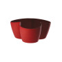 Coprivaso PVC 3 vasi 12 rosso