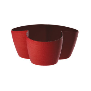 Coprivaso PVC 3 vasi 14 rosso