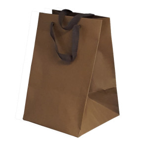 Shopper carta lusso 23x35 marrone (10pz)