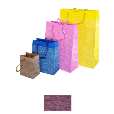 Shopper melange 22×29+10 viola (12pz)