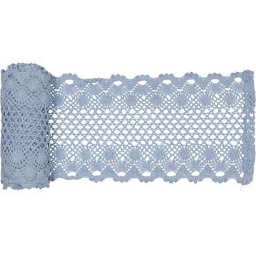 Table runner pizzo 12×180 cm azzurro