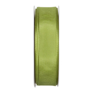 Nastro taffeta animato mm.25 mt.25 verde