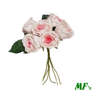 foam rose mazzo x 6 rosa