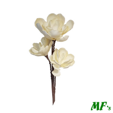 Foam magnolia ramo cm. 98 crema