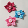 Fiore con bottone clip (30 pz.)