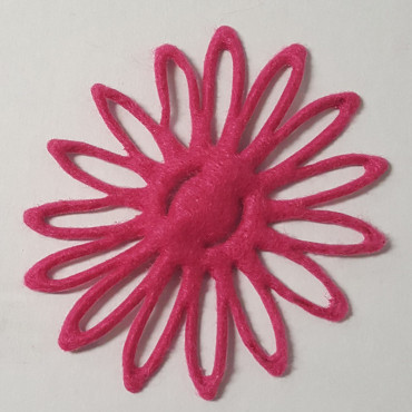 Fiore feltro cm.5×5 fuxia (20 pz)