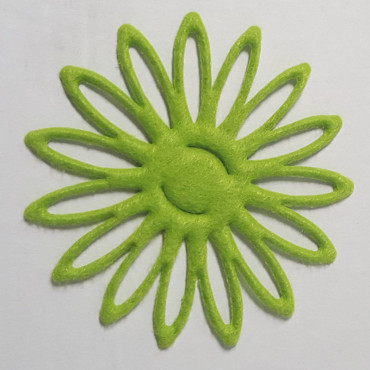 Fiore feltro cm.5×5 verde (20 pz)