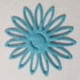 Fiore feltro 7 cm. azzurro (20 pz)