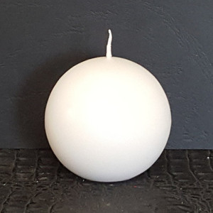 Candela sfera 040 bianco (pz 16)