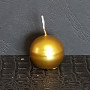 Candela sfera Metal Oro (pz 24)