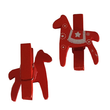 Molletta cavallino 3×2,5 rosso/bianco (6 pz.)