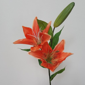 Lilium stelo 3 fiori cm.66 arancio