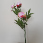 Peonia stelo 3 fiori cm.46 lilla