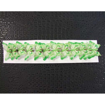 Farfalla clip cm.07 verde (pz.12)