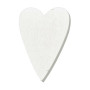 Cuore legno cm. 4,5 bianco (pz.24)