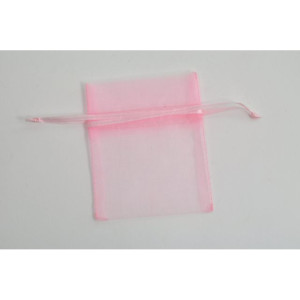 Sacchettino organza 08x09 rosa (pz.12)