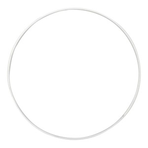Cerchio metallo d.40 bianco