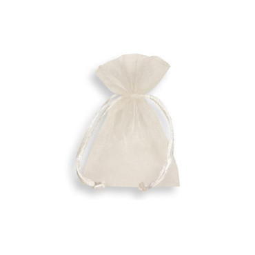 Sacchettino organza 09×12 crema (pz 10)