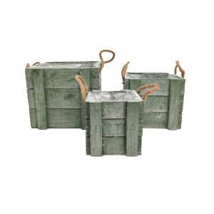 CG-Cassetta quadra 26x26 verde (set 3)