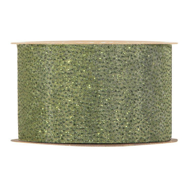 Nastro mm.63 m.20 GLITTERING verde