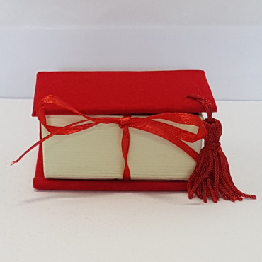 Scatolina Libro Laurea 7×5 rosso (12 pz.)