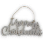 Scritta christmas cm.23 argento