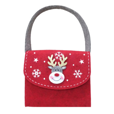 Borsa feltro 16×7 rosso