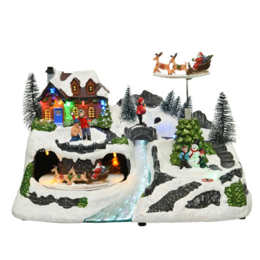 Carillon christmas village 20×31