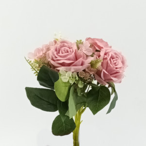 Rosa bouquet cm.30 rosa