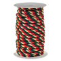 Cordino mm.06 m.10 GLITTERCORD rosso-verde