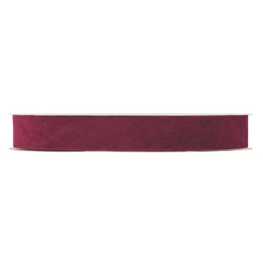 Nastro mm.25 m.30 DBL VELVET bordeaux