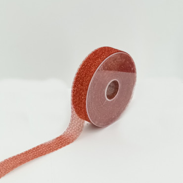 Nastro mm.25 m.25 RETE WHISP rosso