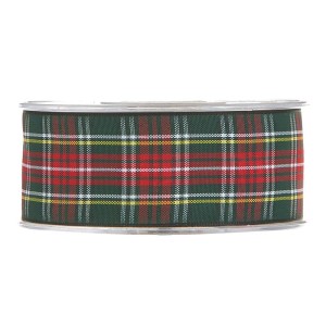 Nastro mm.38 m.20 TARTAN rosso-verde