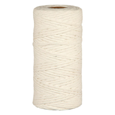 Cordino mm.05 g.300 COTTON YARN bianco