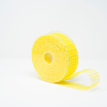 Nastro mm.40 m.20 RETE LUCE giallo