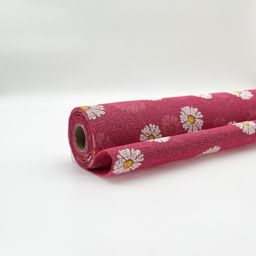 Bobina T 0,51×05 COT.FIORI 3D fucsia