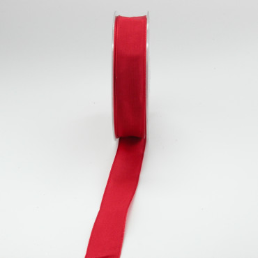 Nastro mm.25 m.25 TAFFETA AN. rosso