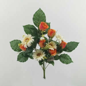 Frontale rosa-gerbera cm. 43 arancio