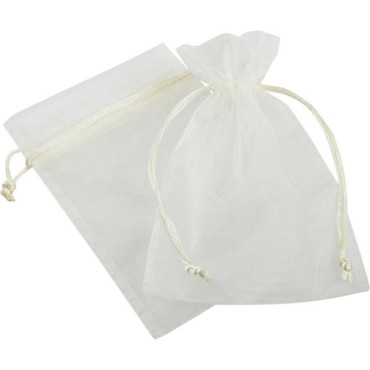 Sacchettino organza 17×24 crema (pz 10)