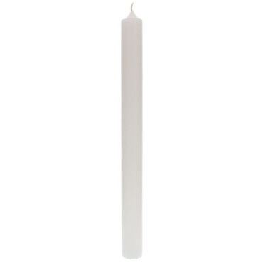 Candela cilindro 35 bianco (pz.12)