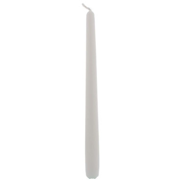 Candela conica 40 bianco (pz 6)