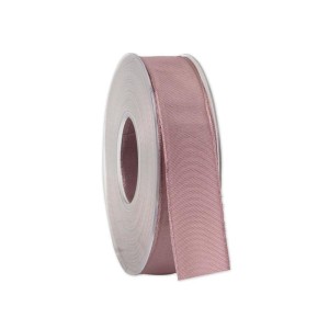 Nastro mm.25 m.25 TAFFETA' AN. Rosa ant.