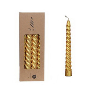 Candela twist h.19 oro (pz.4)