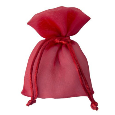 Sacchettino organza 09×12 rosso (pz 10)