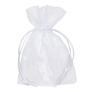 Sacchettino organza 07x10 bianco (pz 10)